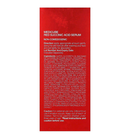 Medicube
Red Succinic Acid Serum, 1.01 fl oz( 30ml)