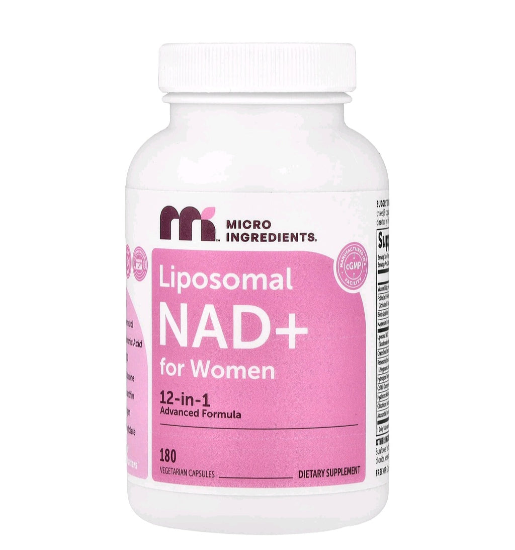Micro Ingredients Liposomal NAD+ for Women Complex, 180 Veggie Capsules