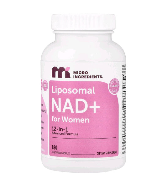 Micro Ingredients Liposomal NAD+ for Women Complex, 180 Veggie Capsules