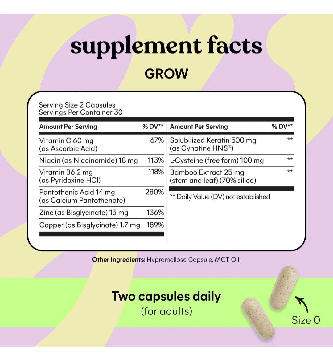 Lemme Grow Hair Growth & Anti-Shedding, 60 Caps