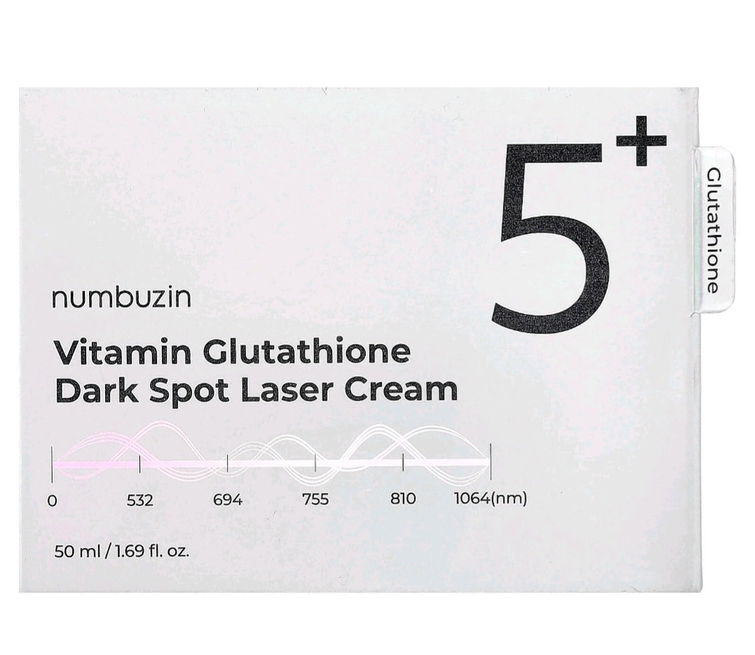Numbuzin No.5+ Glutathione Vitamin Dark Spot  Laser Cream 50ml