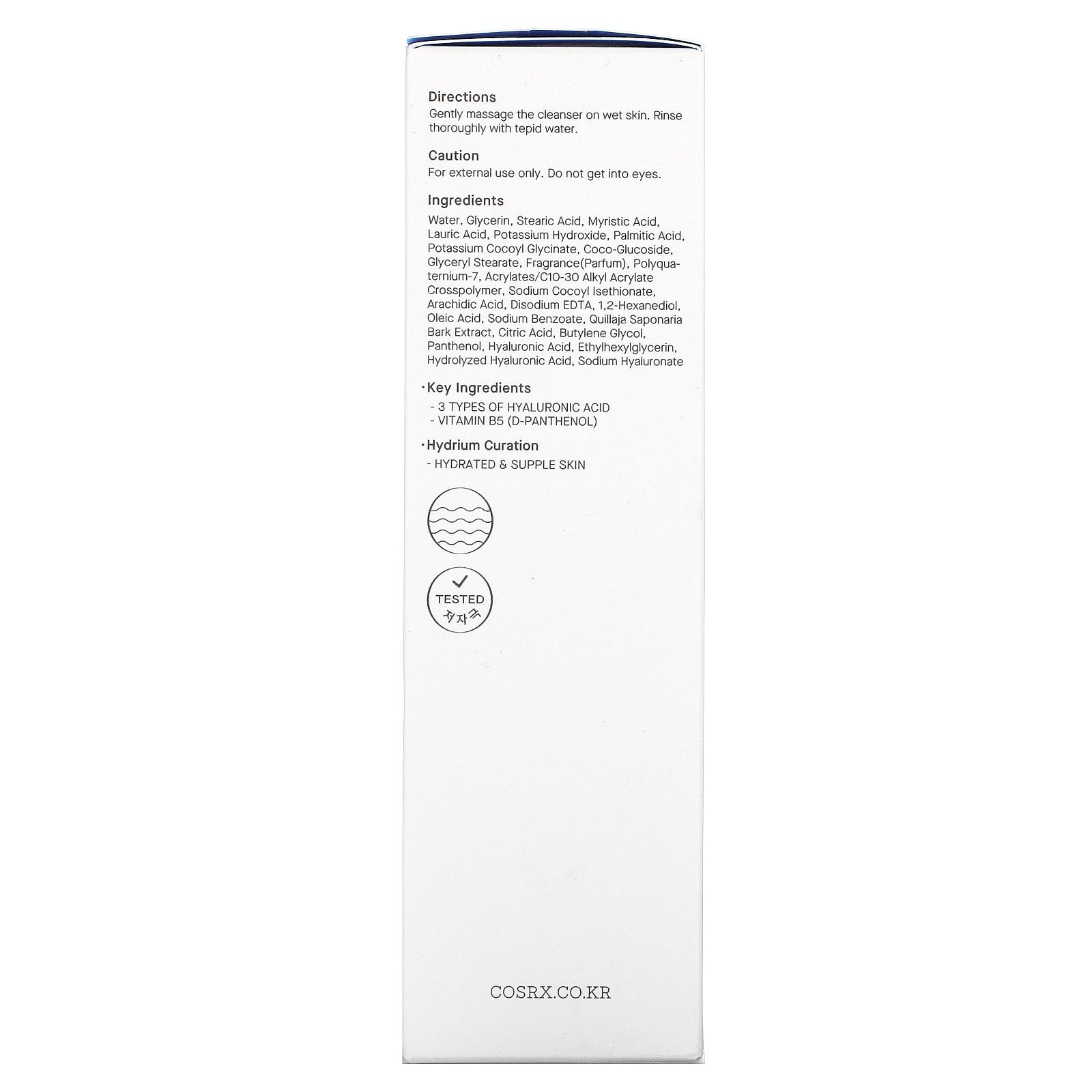 Cosrx, Hydrium Triple Hyaluronic Moisture Cleanser