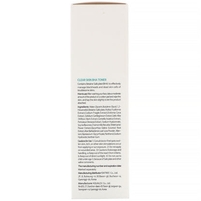 Isntree, Clear Skin BHA Toner