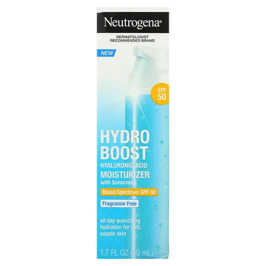 Neutrogena, Hydro Boost Hyaluronic Acid Moisturizer With Sunscreen, SPF 50