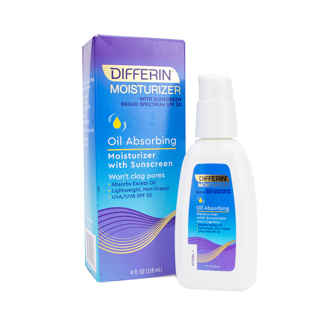 Differin, Oil Absorbing Moisturizer with Sunscreen, SPF 30