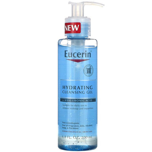 Eucerin, Hydrating Cleansing Gel + Hyaluronic Acid