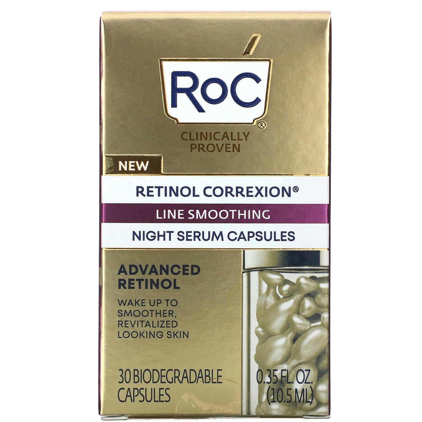 RoC, Retinol Correxion Line Smoothing Night Serum Capsules