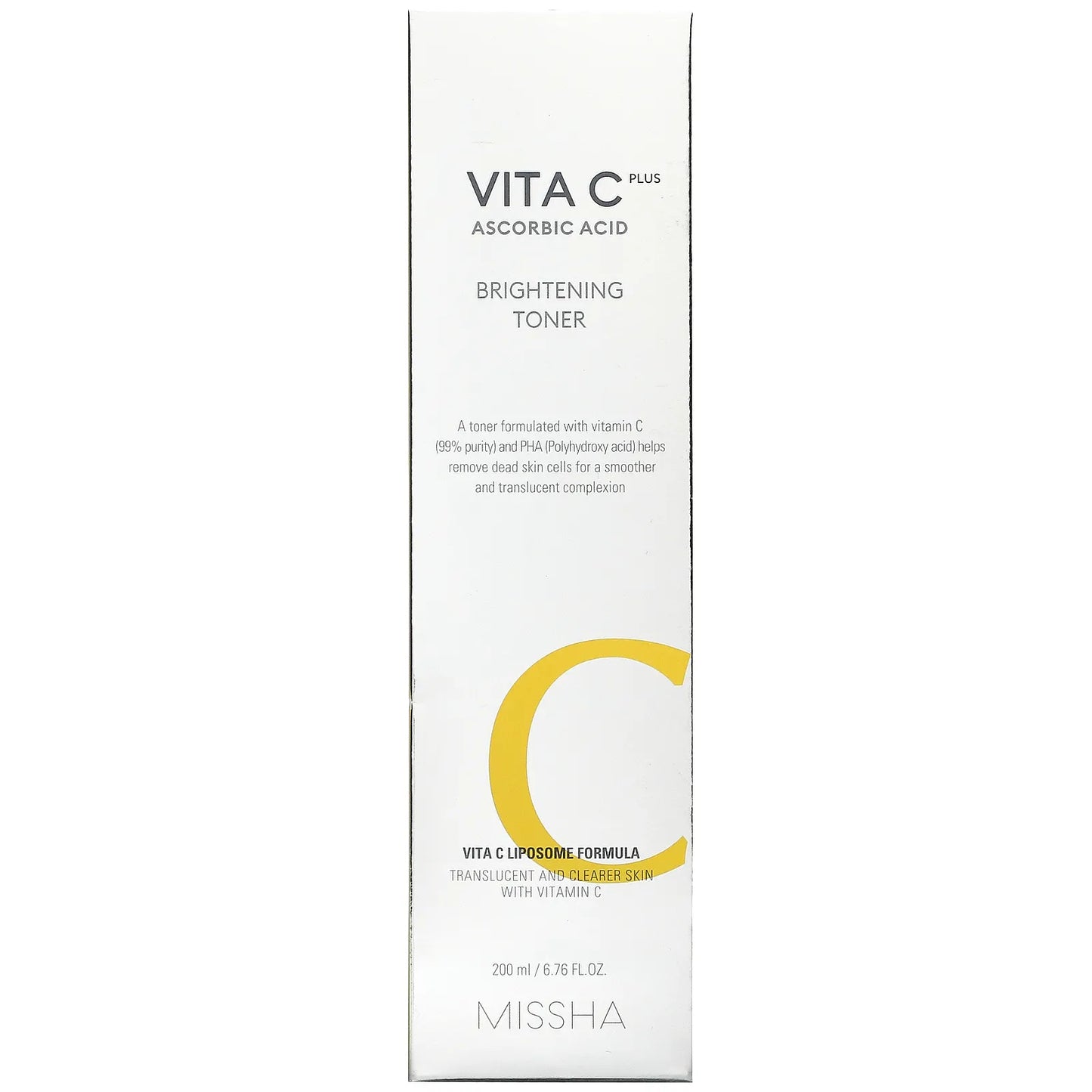 Missha, Vita C Plus Ascorbic Acid, Brightening Toner