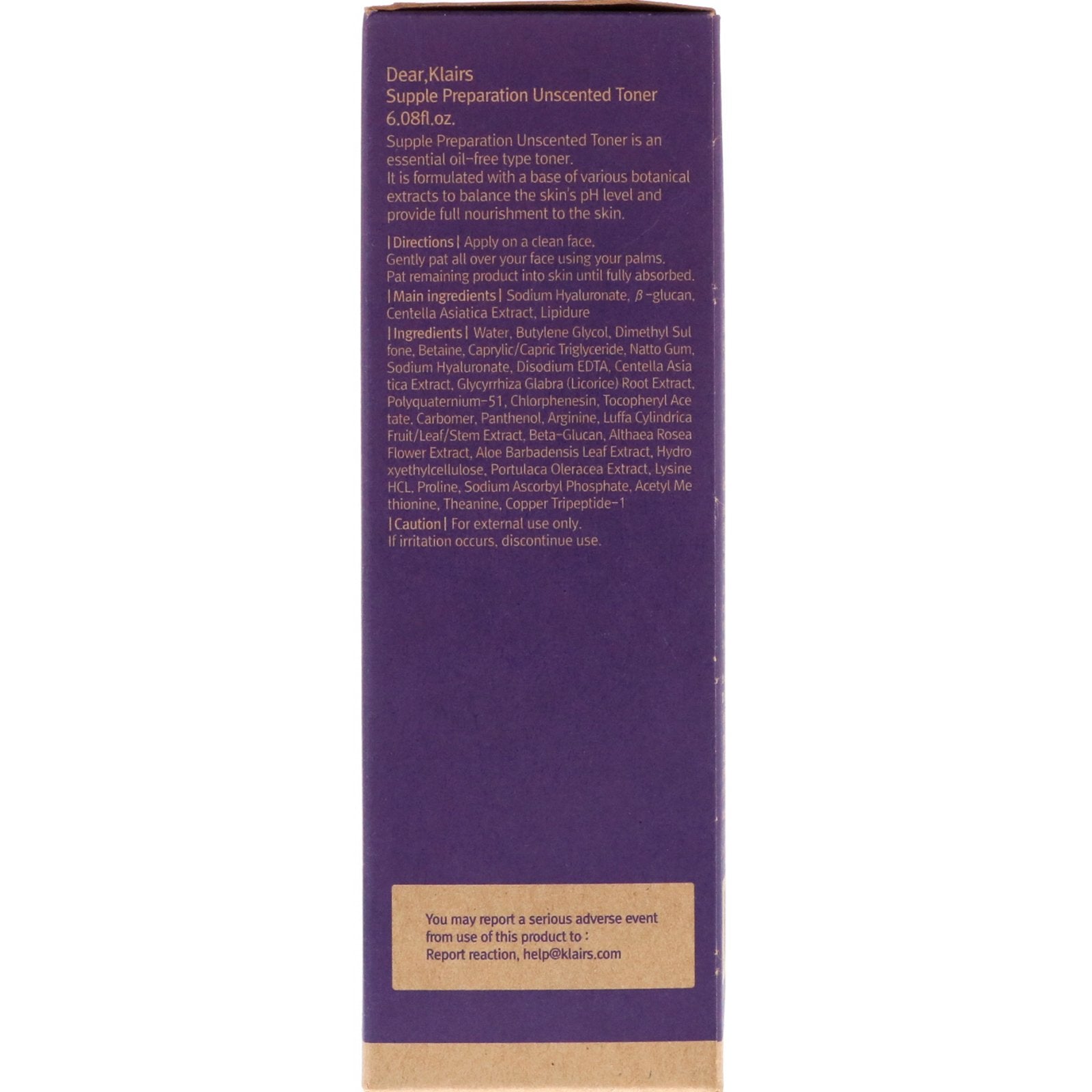 Dear, Klairs, Supple Preparation Unscented Toner