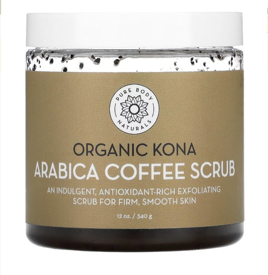 Pure Body Naturals,  Organic Kona Arabica Coffee Body Scrub