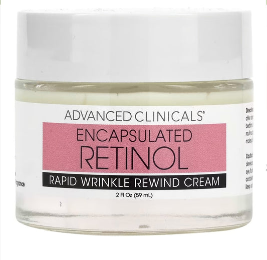 Advanced Clinicals, Encapsulated Retinol, Rapid Wrinkle RewindCream