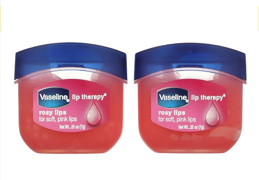 Vaseline, Lip Therapy, Rosy Lips, 2 Packs, 0.25 oz (7 g) Each