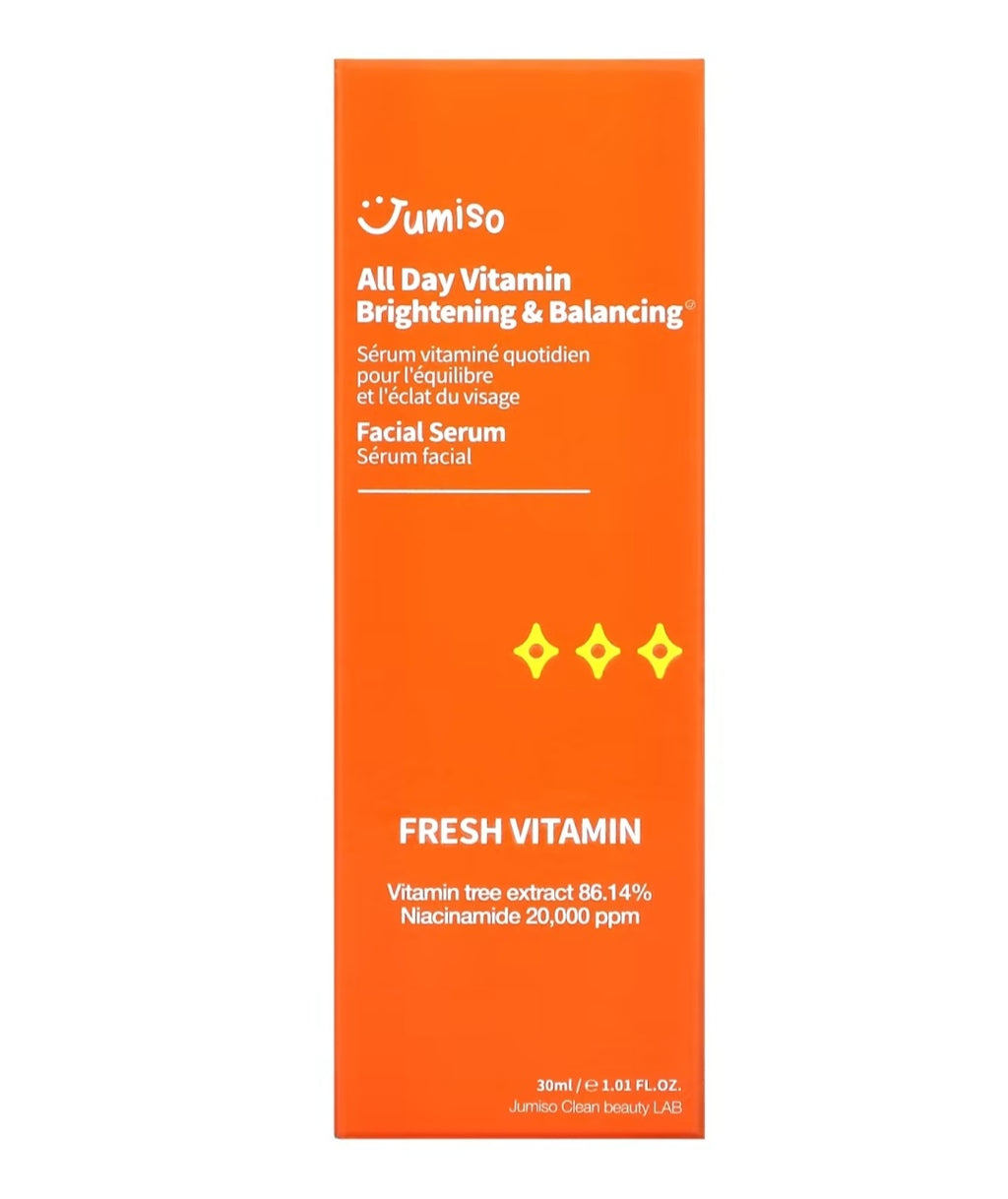 Jumiso, All Day Vitamin Brightening & Balancing Facial Serum, 1.01 fl oz (30 ml