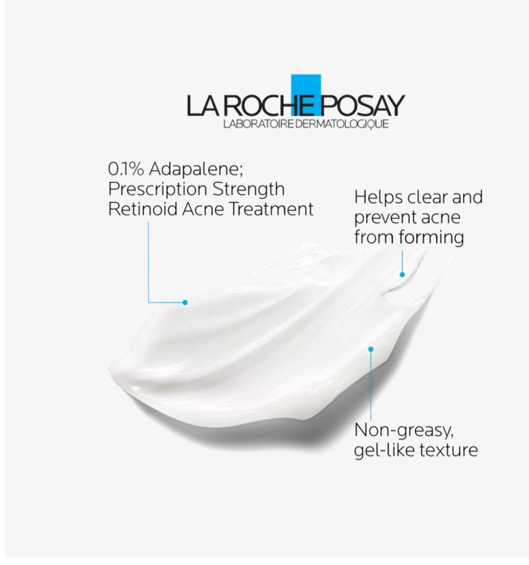 La Roche-Posay, Effaclar Adapalene Gel 0.1% Topical Retinoid Acne Treatment