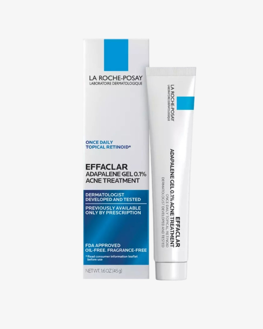 La Roche-Posay, Effaclar Adapalene Gel 0.1% Topical Retinoid Acne Treatment