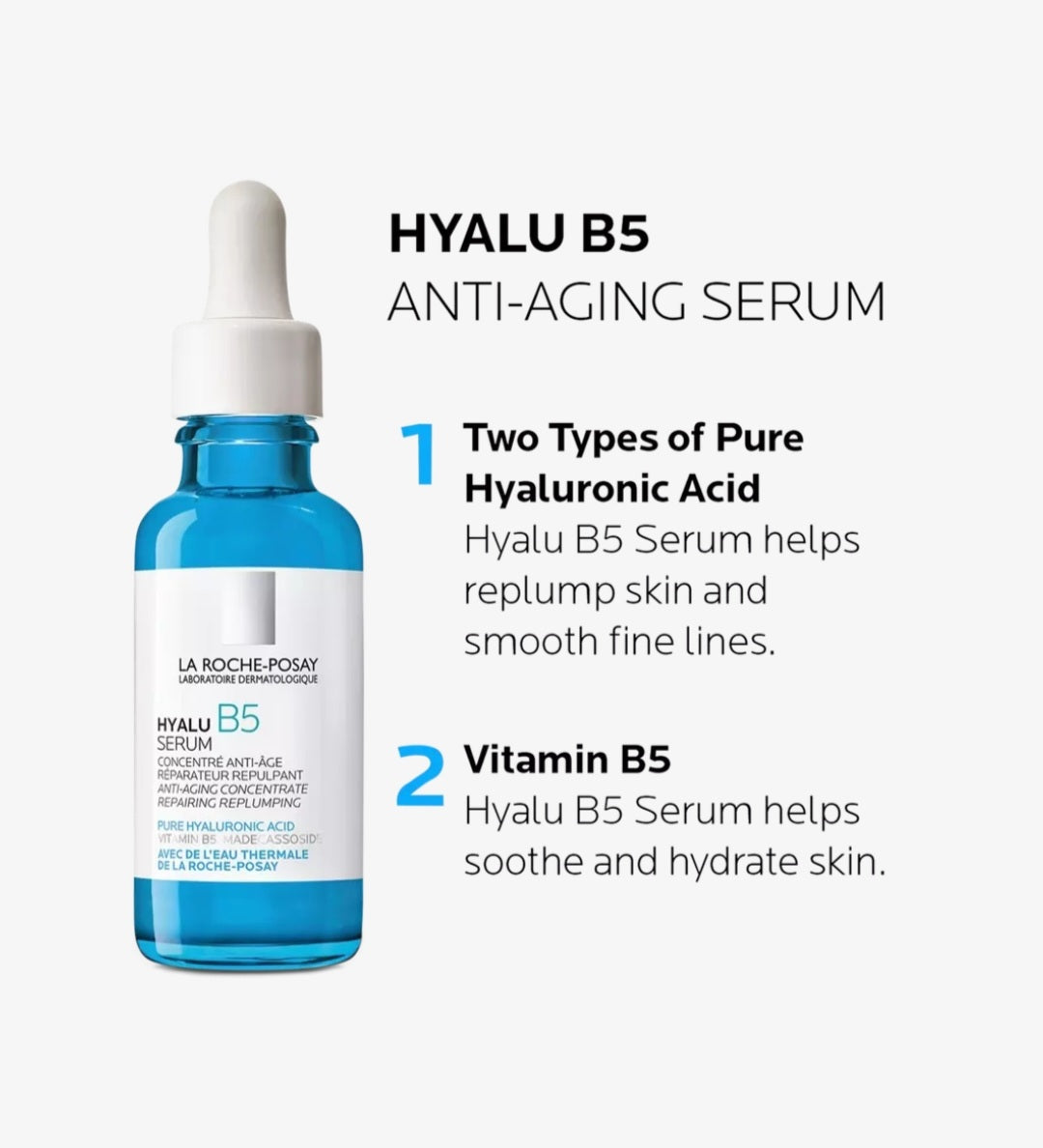 La Roche-Posay, Hyalu B5 Pure Hyaluronic Acid Face Serum