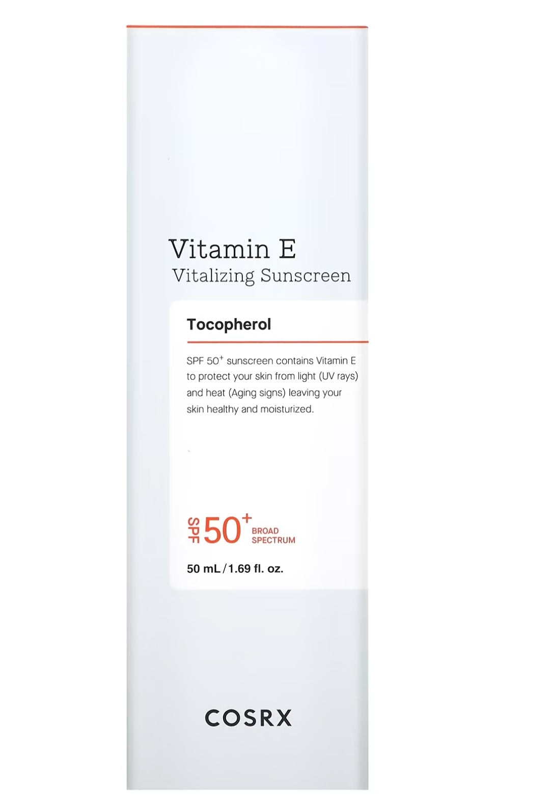 Cosrx, Vitamin E, Vitalizing Sunscreen, SPF 50+, 1.69 fl oz (50 ml)