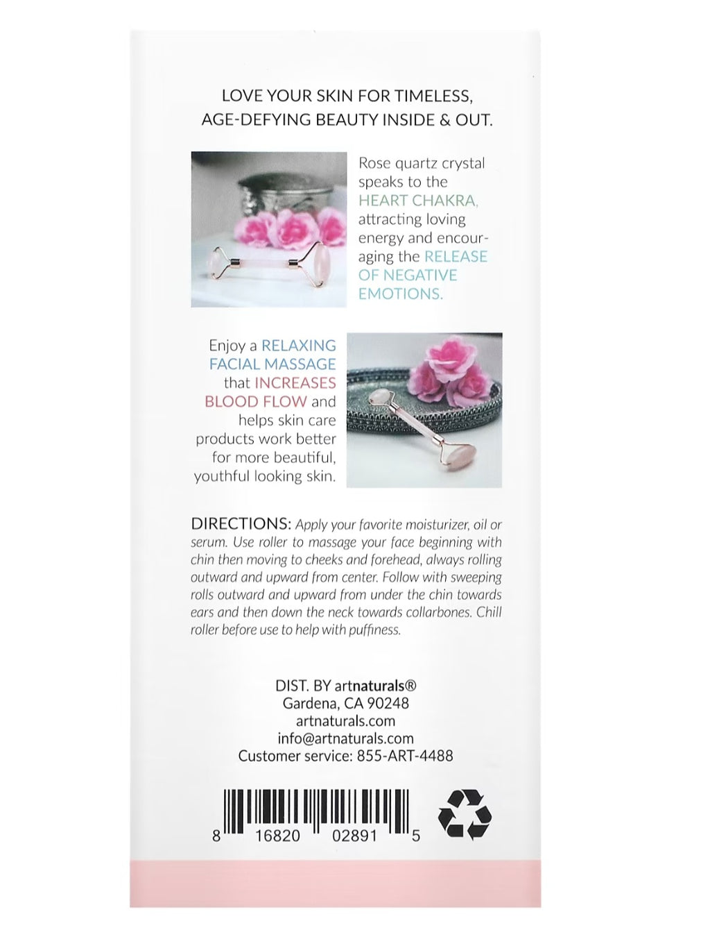 artnaturals

Crystal Rose Quartz Roller, 1 Roller