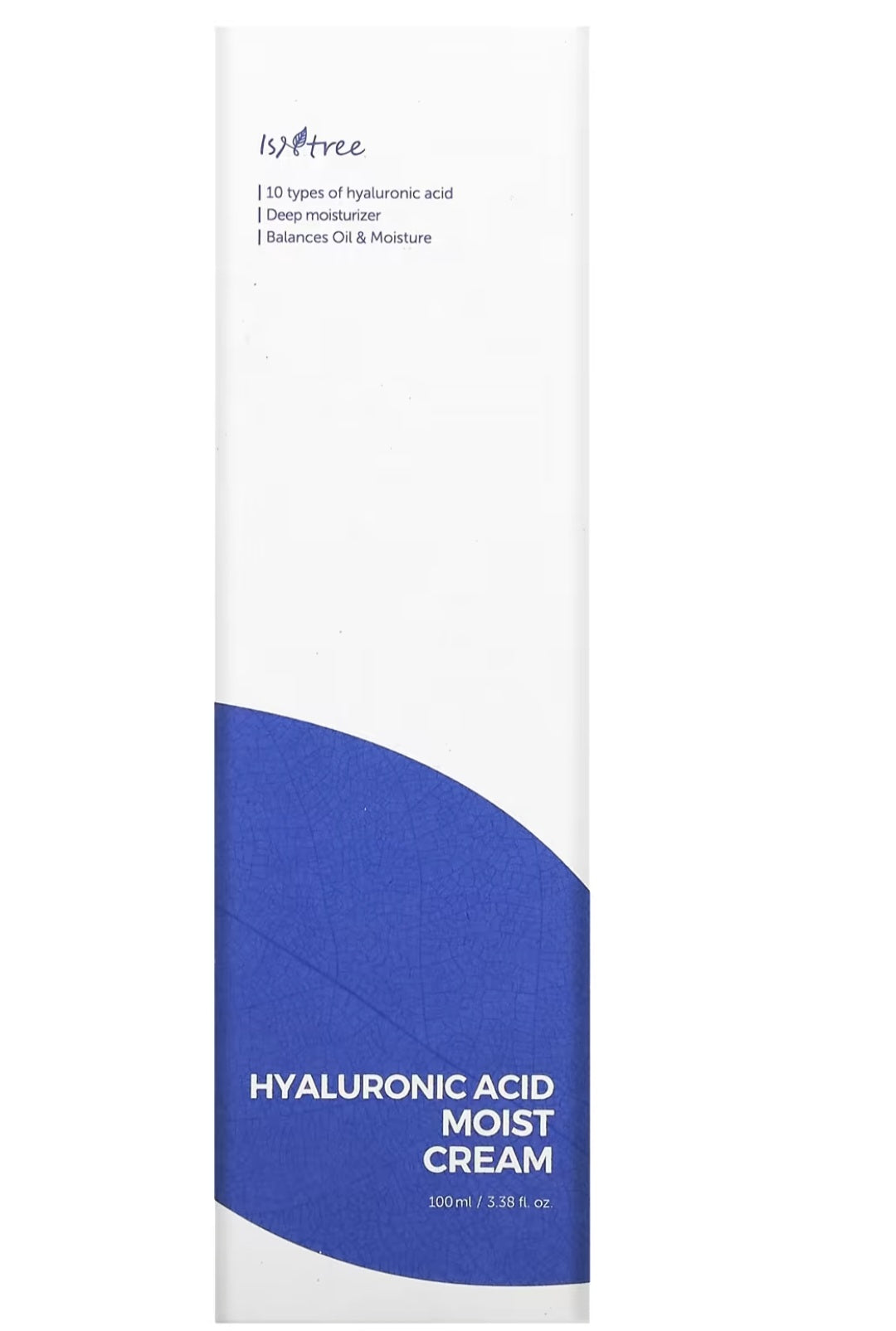 Isntree

Hyaluronic Acid, Moist Cream, 3.38 fl oz (100 ml)