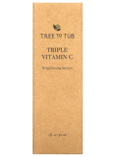 Tree To Tub,
Triple Vitamin C Serum for Face, Brightening & Anti Aging Serum for Sensitive Skin, 1 fl oz (30 ml