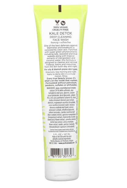 Pacifica, Kale Detox, Deep Cleansing Face Wash, 5 fl oz 147 ml