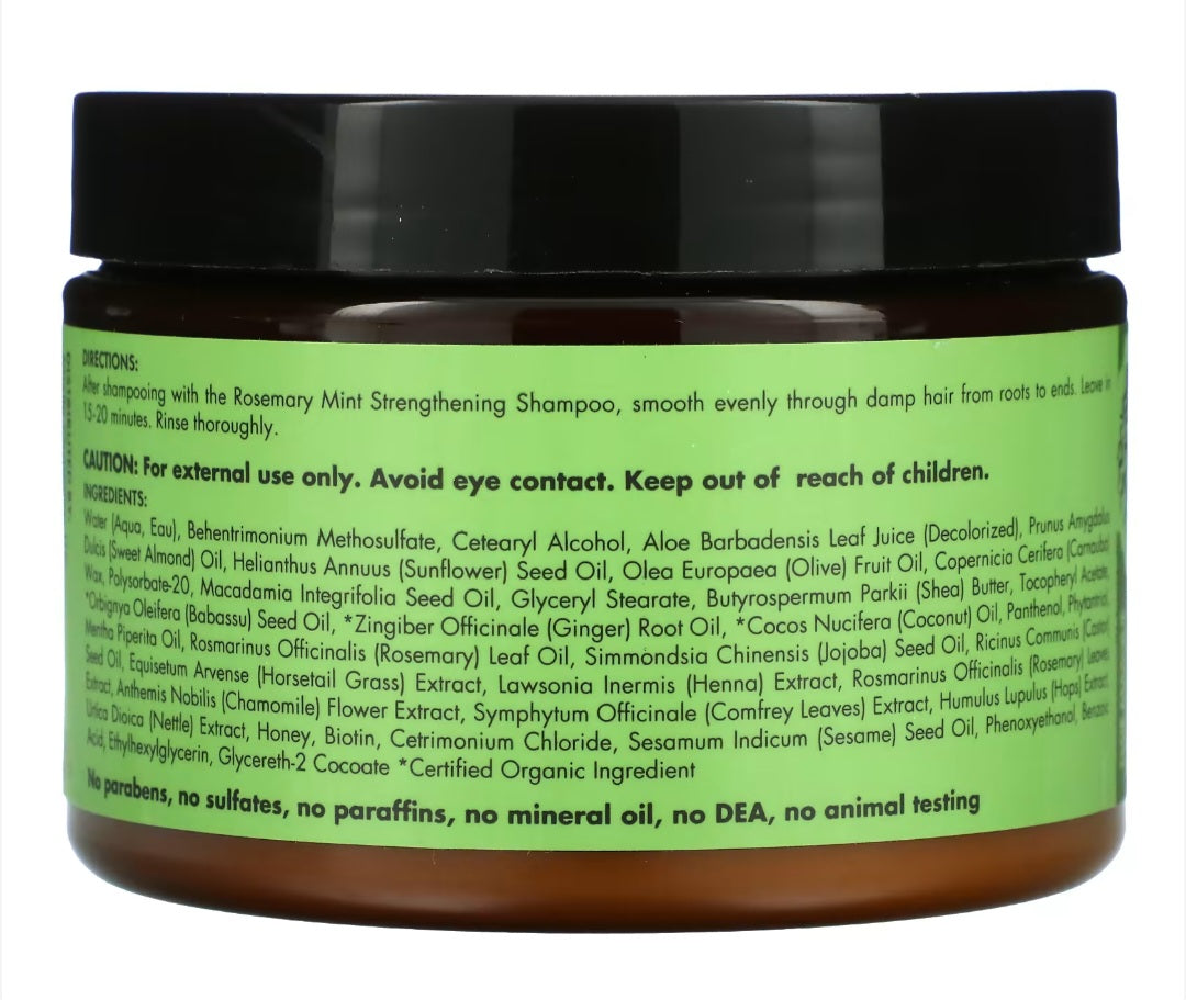 Mielle

Strengthening Hair Masque, Rosemary Mint, 12 oz (340 g)