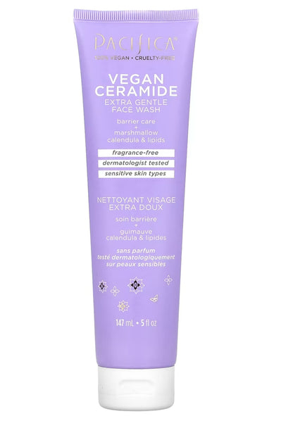 Pacifica

Vegan Ceramide, Extra Gentle Face Wash, 5 fl oz,147 ml