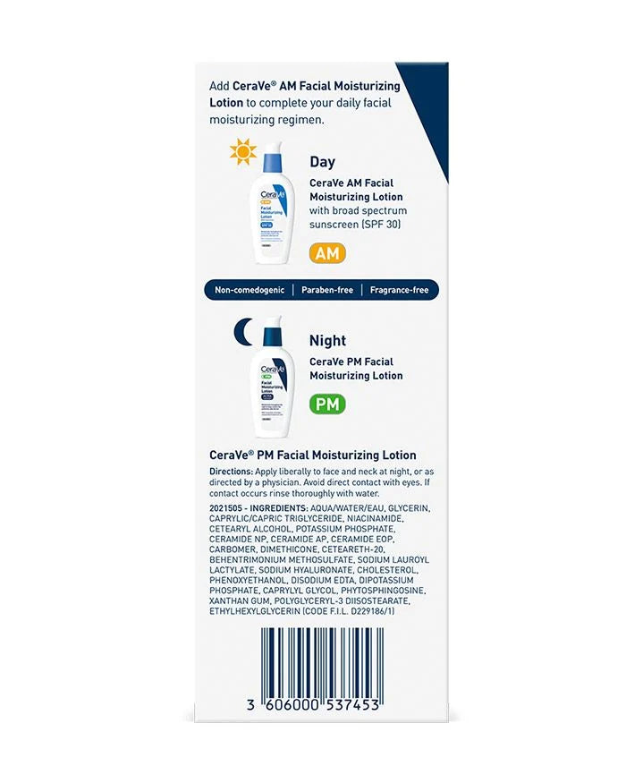 CeraVe, PM Facial Moisturizing Lotion